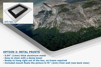 Half Dome Wall Art, Yosemite National Park Nature Photo