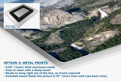 Yosemite Wall Art, Glacier Point Mountain Landscape Nature Photo