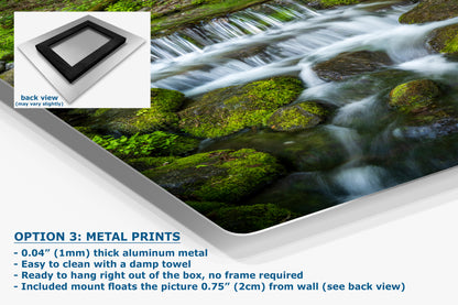 Yosemite National Park Waterfall Picture Nature Photo Relaxation Artwork for Meditation, Office, Apartment, and House Decor