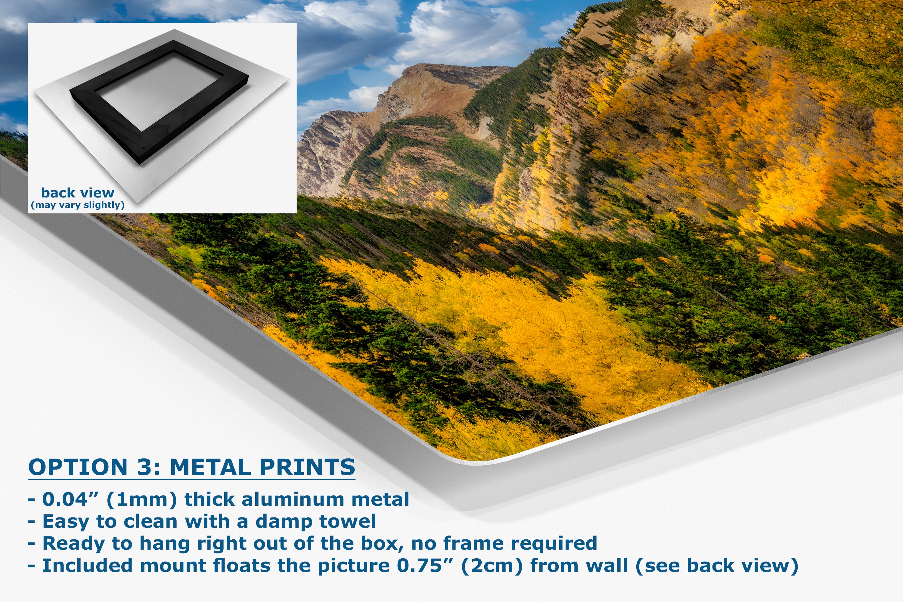 Colorado San Juan Mountains Picture, Fall Colors Nature Photo of Aspen Trees  for Relaxation Meditation and Home Decor