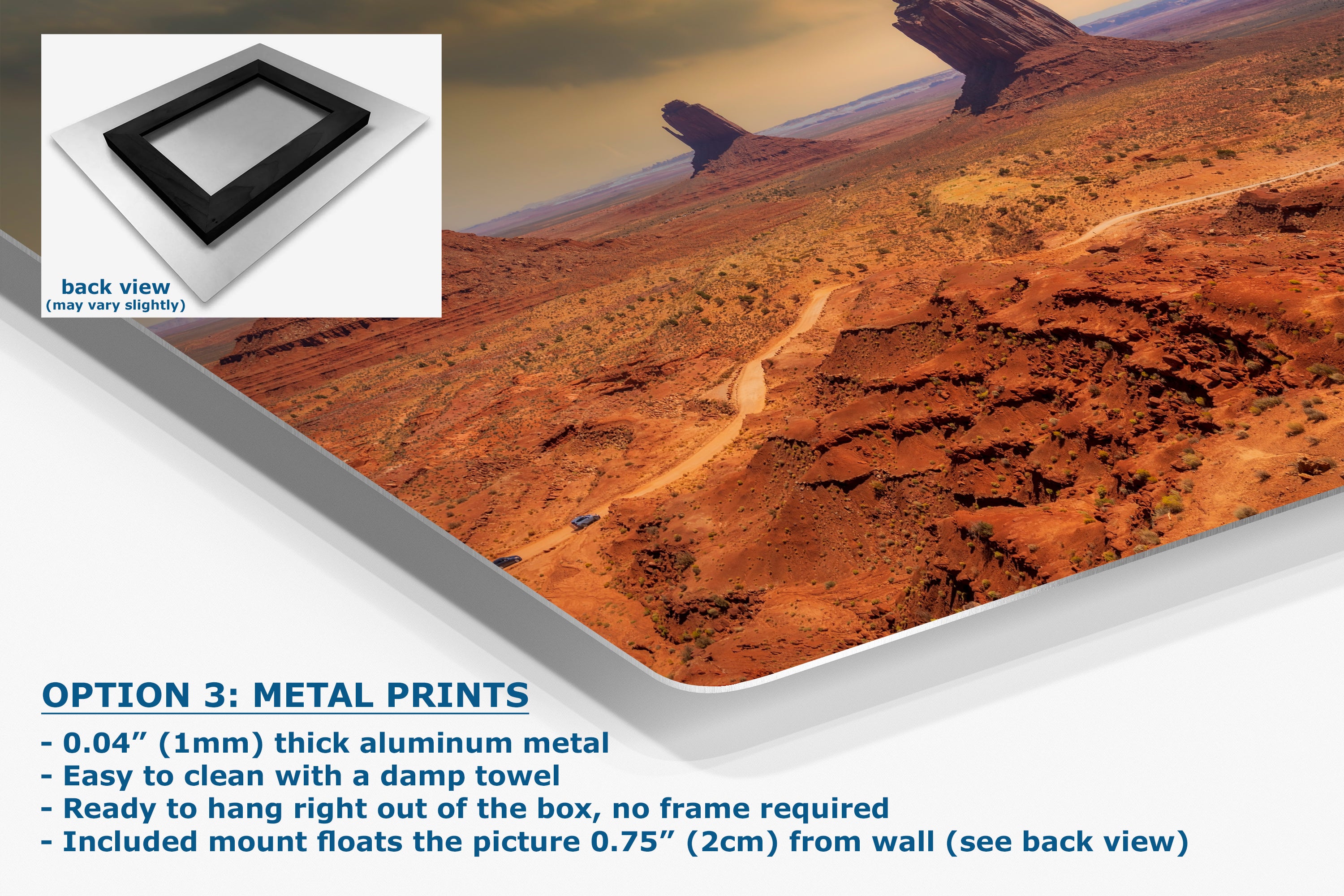 Monument Valley Arizona Desert Picture Stormy Nature Photo, Bohemian Style Relaxation Artwork for Meditation, Apartment, Office & House Decor