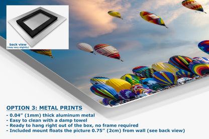 Hot Air Balloon Festival Mass Ascension Photo | Albuquerque New Mexico Balloon Fiesta Wall Art | Office, Cubicle & House Decor