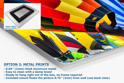 Hot Air Balloon Festival Mass Ascension Close Up | Albuquerque New Mexico Balloon Fiesta Wall Art | Office, Cubicle & House Decor