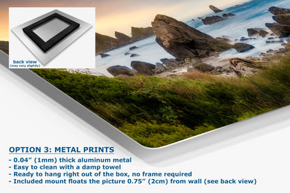 Lone Ranch Beach Oregon Coast Ocean Picture, Pacific Northwest Nature Photo Relaxation Artwork for Meditation, Apartment, Office & House Decor