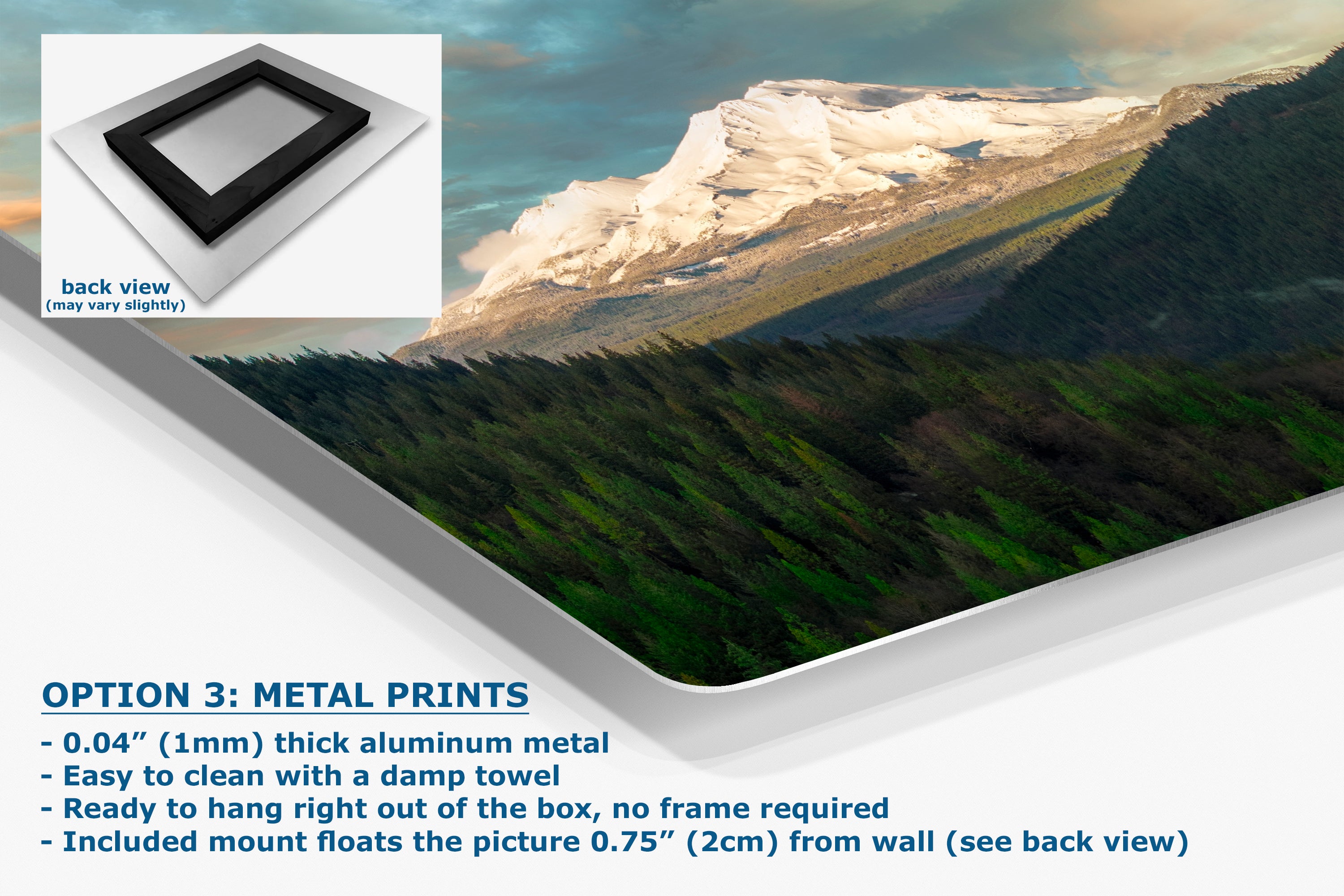 Mount Shasta Mountain Picture Nature Photo, California Mountain Relaxation Artwork for Meditation, Office, Apartment and House Decor