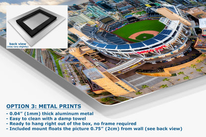 Petco Park Wall Art, San Diego Padres Skyline Print, MLB Stadium Decor