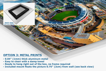 San Diego Padres Art, Petco Park Print MLB Stadium Baseball Fan Decor
