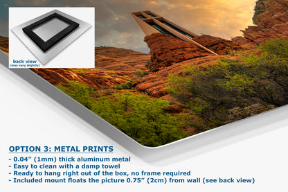 Chapel of the Holy Cross Sedona Arizona Desert Picture, Southwestern Wall Art, Church Landscape Print, Office Decor, Cubicle & Home Wall Art