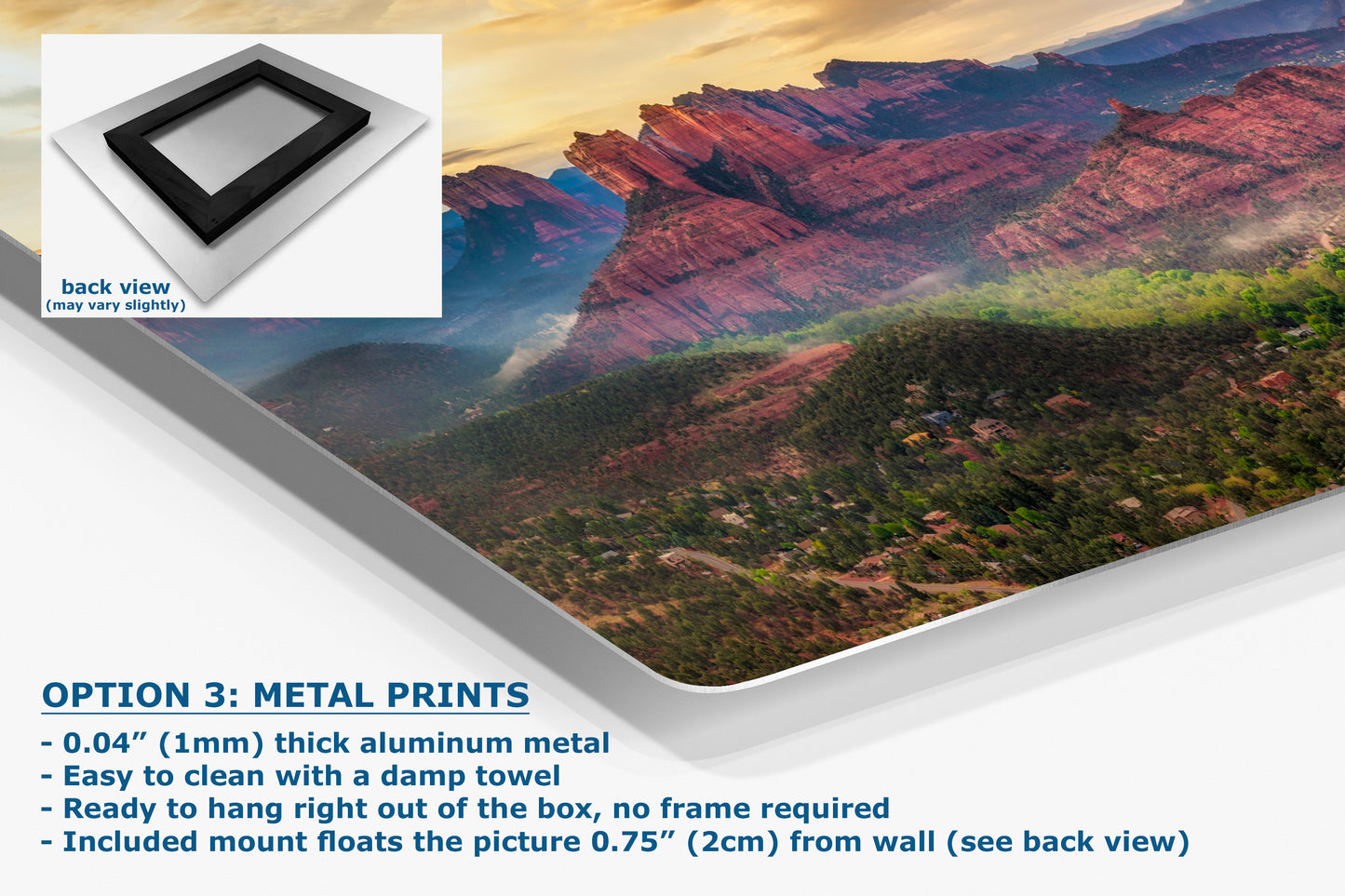 Cathedral Rock View, Sedona Arizona Desert Picture Nature Photo Relaxation Artwork for Meditation, Office, and House Decor