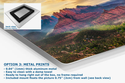 Cathedral Rock View, Sedona Arizona Desert Picture Nature Photo Relaxation Artwork for Meditation, Office, and House Decor