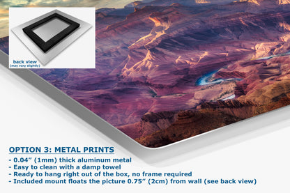 Grand Canyon National Park, Red Rock Arizona Desert Picture Nature Photo, Bohemian Style Relaxation Artwork for Meditation, Apartment, Office & House Decor