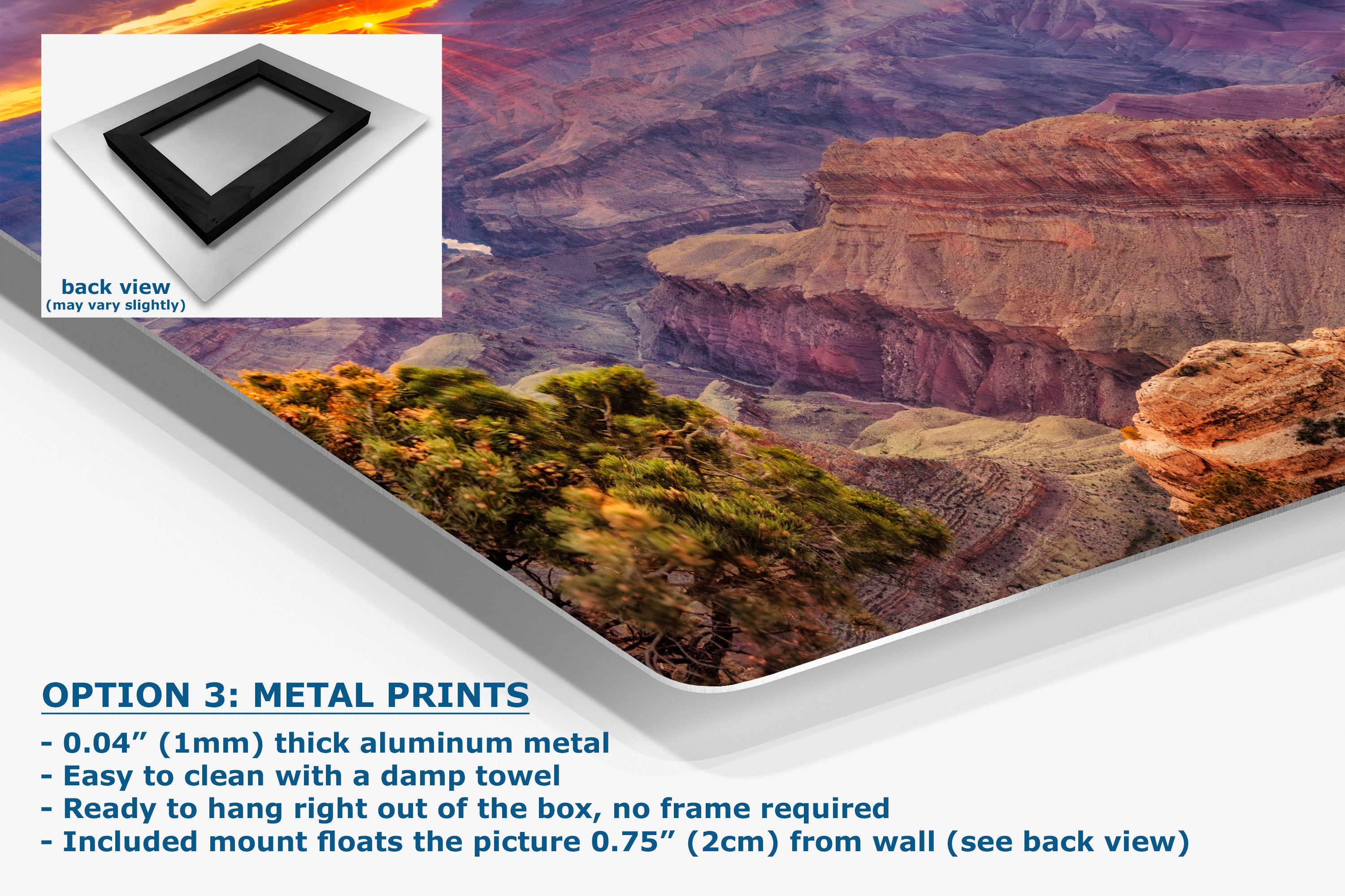 Grand Canyon National Park, Arizona Desert Picture Nature Photo, Bohemian Style Relaxation Artwork for Meditation, Office & House Decor