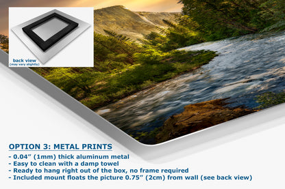 El Capitan Yosemite National Park Nature Photo with Merced River, Granite Mountain Picture Relaxation Artwork for Meditation, Dorm, Office, or House Decor