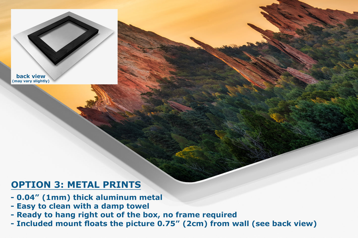 Garden of the Gods Colorado Mountain Photo - Serene Rocky Mountain Nature Photo for Meditation Home Decor