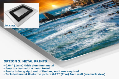 Pigeon Point Lighthouse Picture, California Coastline Ocean Picture, Relaxation Artwork Nature Photo for Meditation, Office, and House Decor