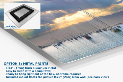 Sailboat Sunrise Morro Bay California Coastline Ocean Picture Nature Photo, Beach Picture Relaxation Artwork, Dorm Room, Office & House Decor