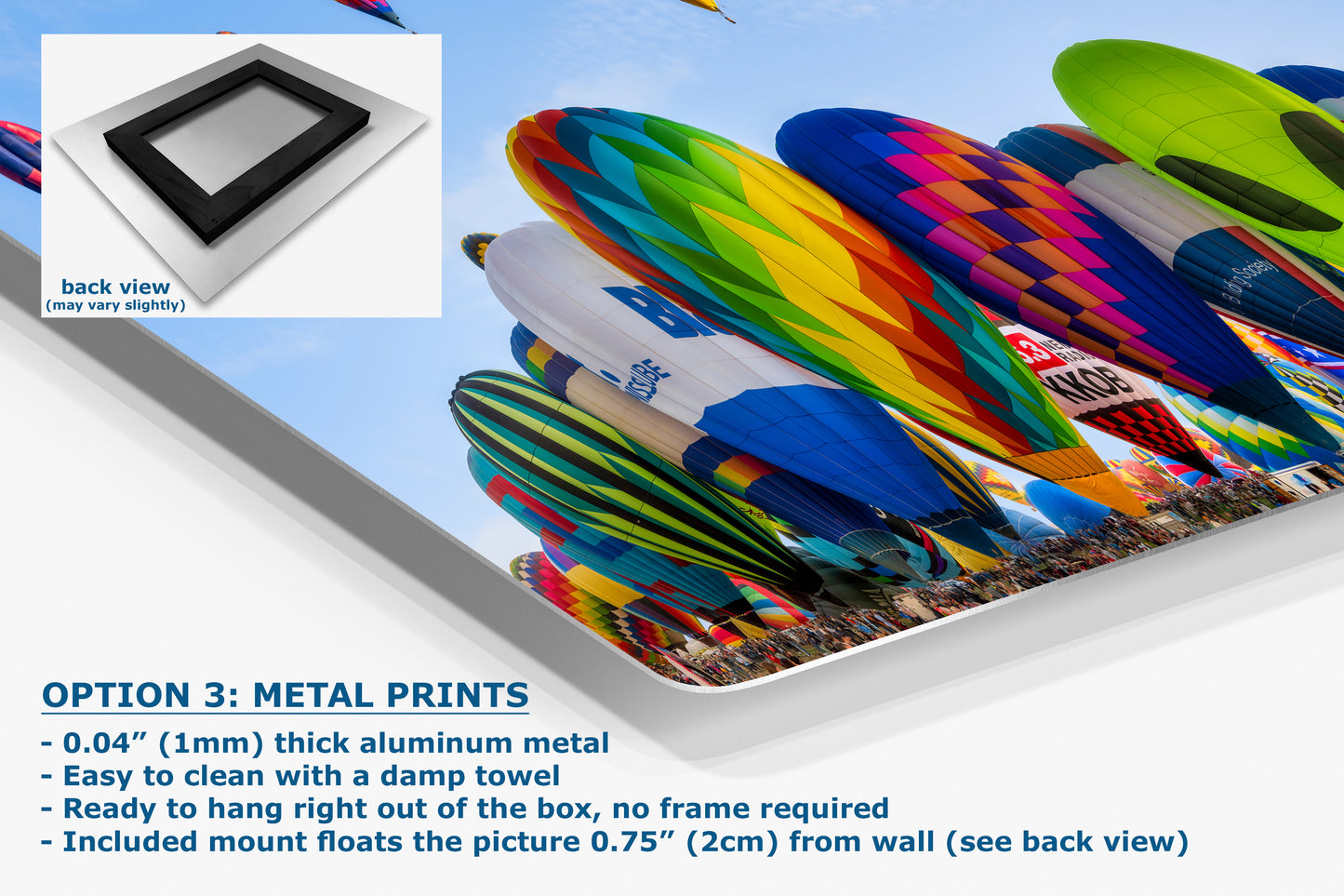 Hot Air Balloon Festival Mass Ascension Panorama Photo Lift Off | Albuquerque New Mexico Balloon Fiesta Wall Art | Office, Cubicle & House Decor