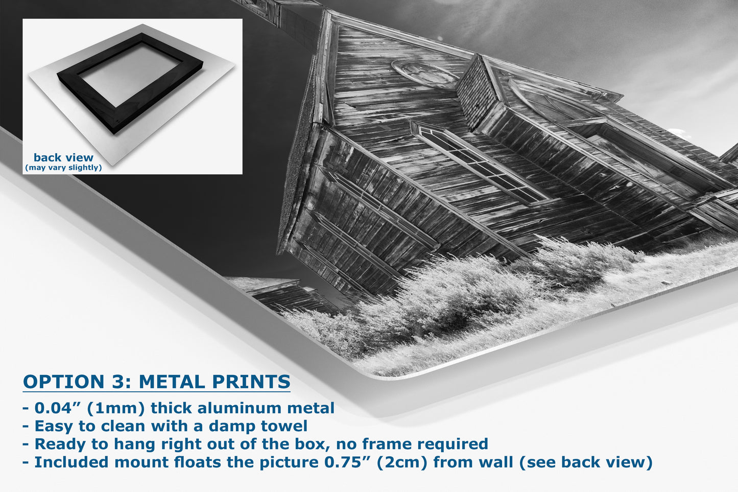 Bodie Ghost Town Western Decor | Abandoned Forgotten Towns | Black and White Historic California Photography