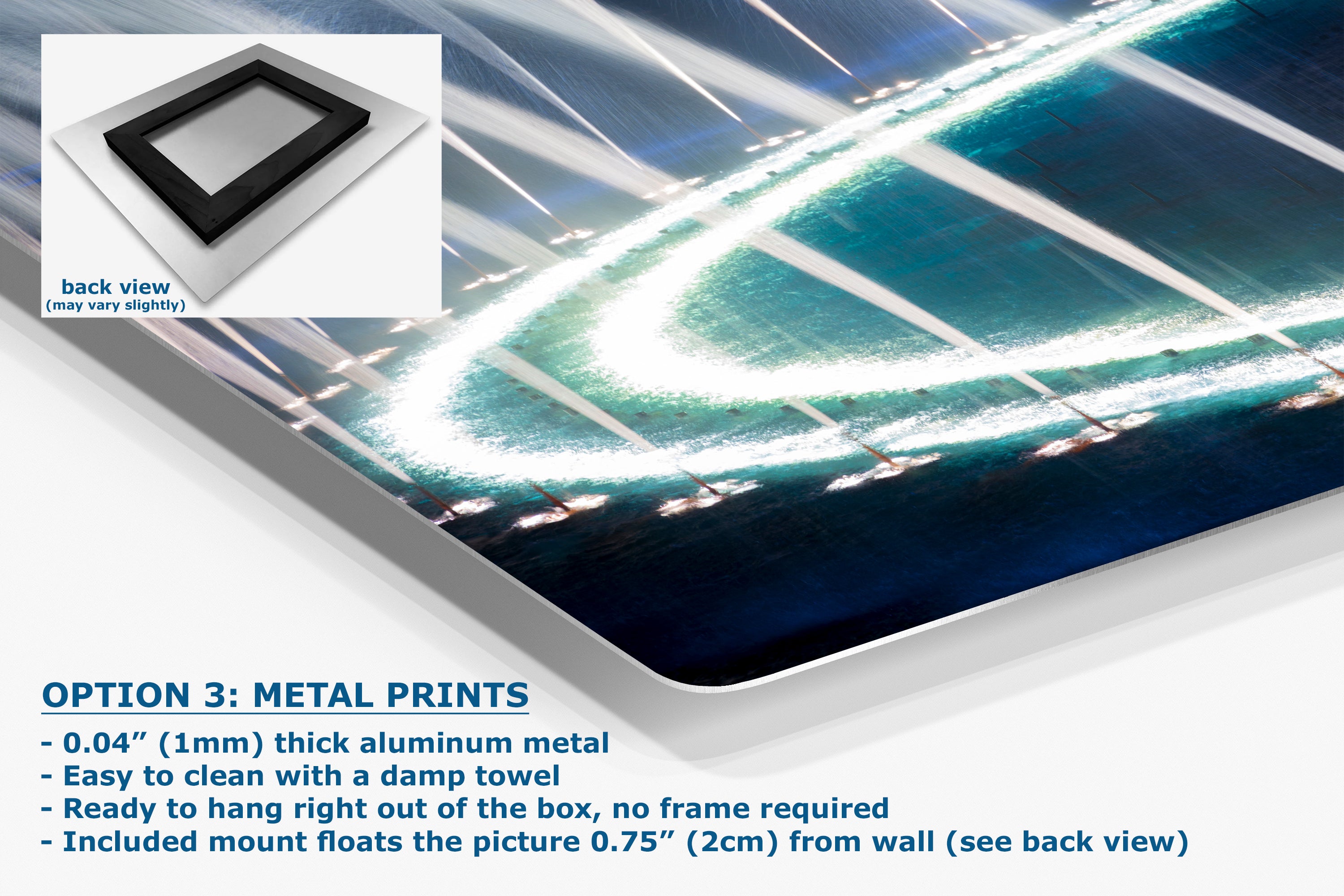 Bellagio Las Vegas Water Picture, Relaxation Artwork, Night Water Display Wall Decor, Ethereal Cityscape Photography