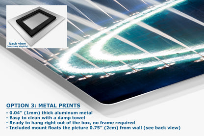 Bellagio Las Vegas Water Picture, Relaxation Artwork, Night Water Display Wall Decor, Ethereal Cityscape Photography