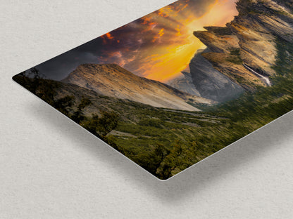 Tunnel View Yosemite National Park Mountain Picture Nature Photo Relaxation Artwork for Mediation, Office, & House Decor