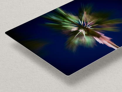 Palm Tree Forest Picture Impressionist Art Nature Photo Relaxation Artwork | Bohemian Style for Meditation, Office, & House Decor