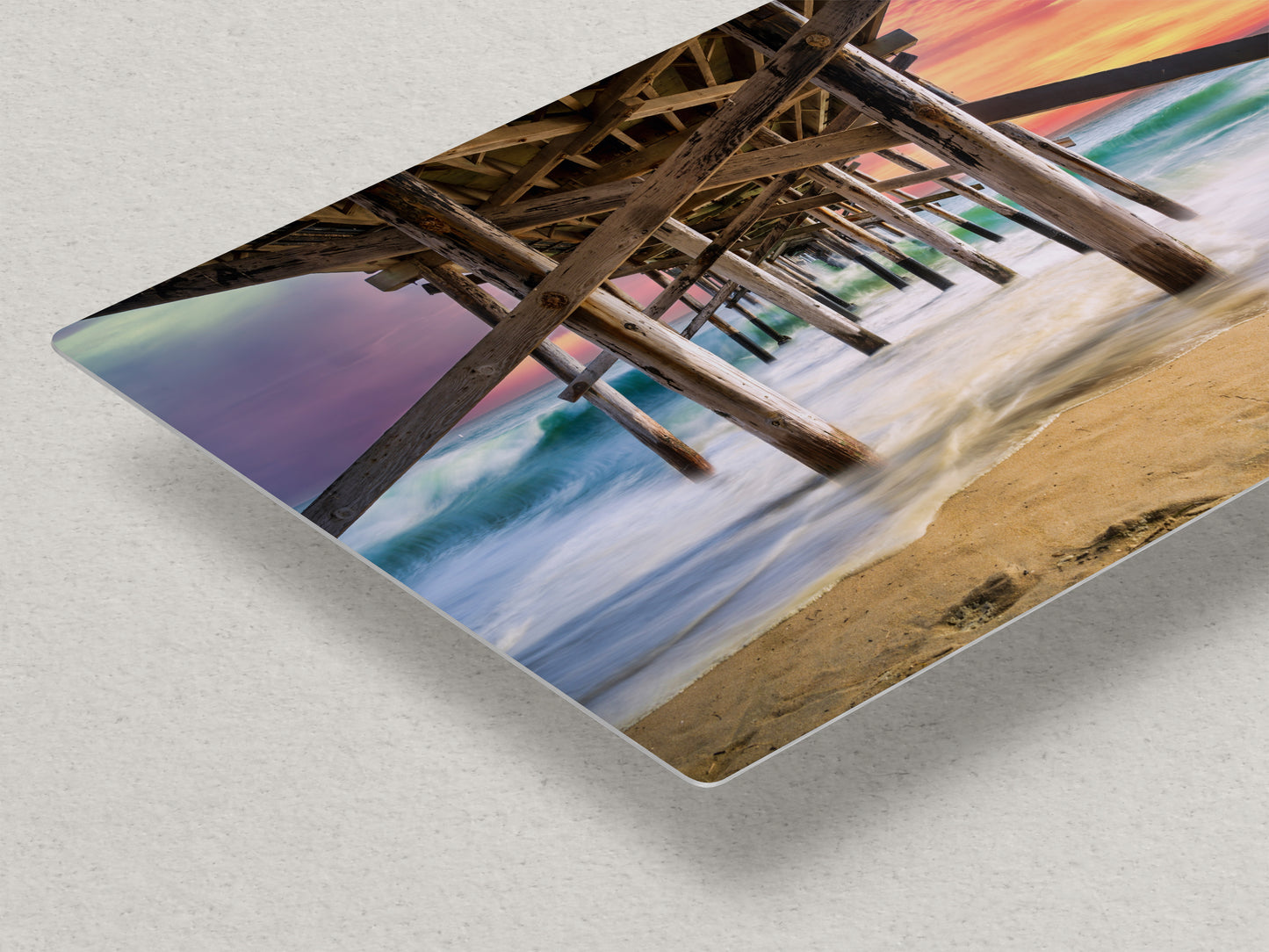 Southern California Coastline Ocean Picture Nature Photo, Relaxation Artwork, Newport Beach Pier Wall Art, Coastal Decor for Meditation