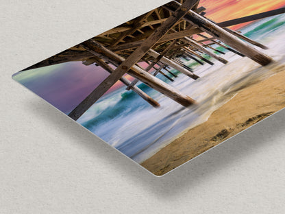 Southern California Coastline Ocean Picture Nature Photo, Relaxation Artwork, Newport Beach Pier Wall Art, Coastal Decor for Meditation