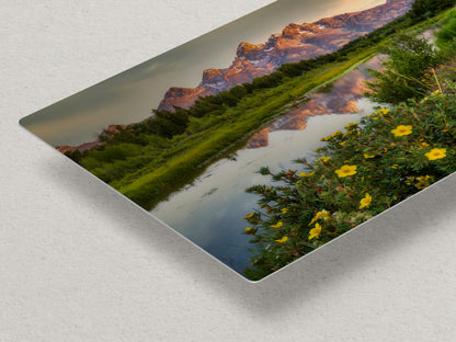 Grand Teton National Park Mountain Picture, Schwabacher Landing Nature Photo for Bohemian Decor and Meditation Artwork