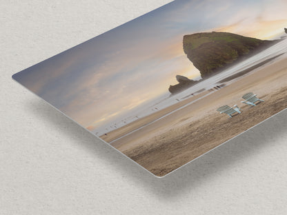 Cannon Beach Oregon Coast Ocean Picture Nature Photo, Haystack Rocks, Coastal Beach House Decor for Ocean Lovers