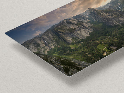 Glacier Point Yosemite National Park Nature Photo Relaxation Artwork, Sierra Nevada Scenic Picture for Meditation, Office, and House Decor