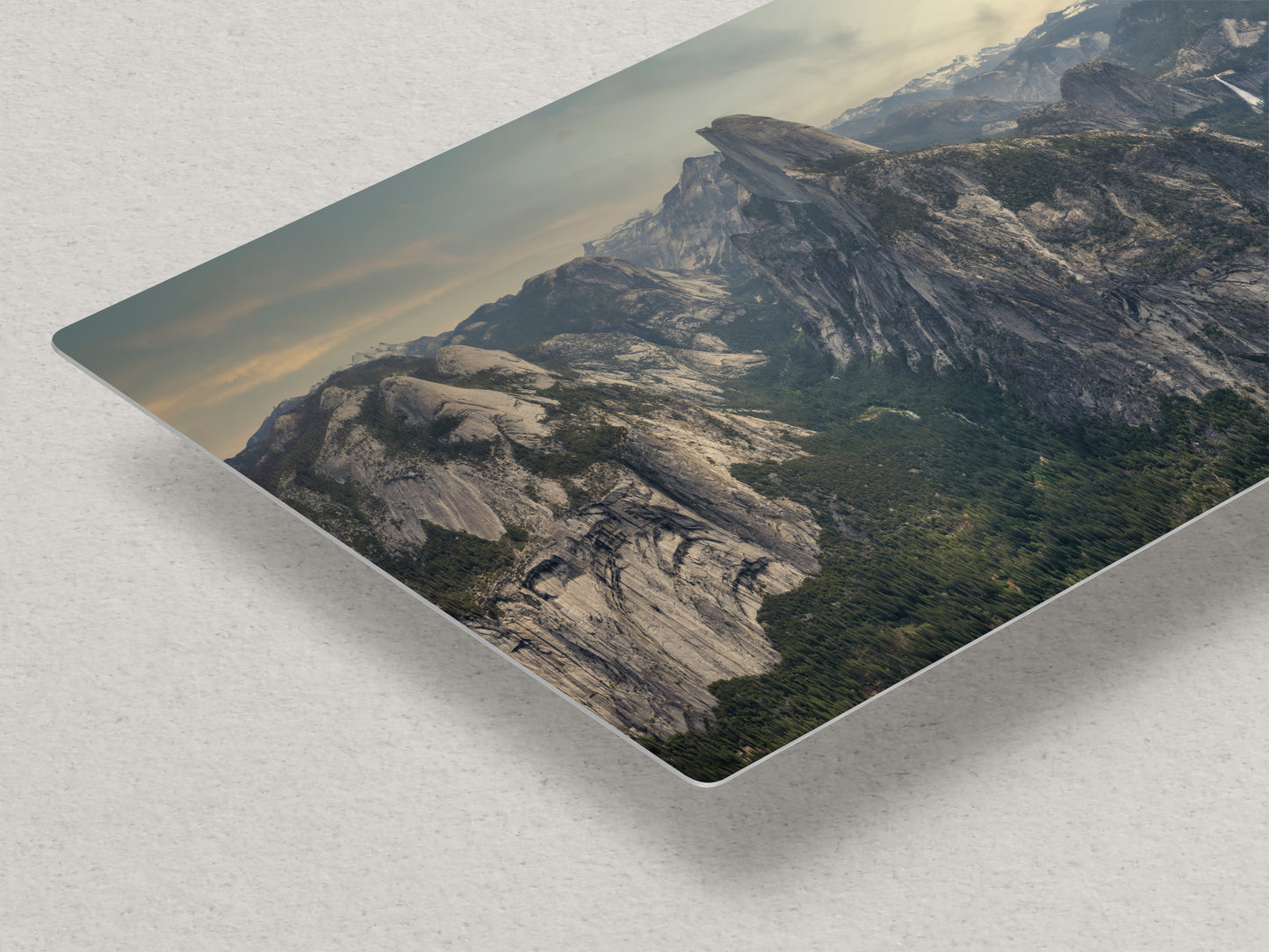 Glacier Point Yosemite National Park Nature Photo Relaxation Artwork of Half Dome for Meditation, Office, and House Decor