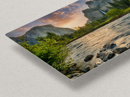 Yosemite National Park Mountain Picture Nature Photo Relaxation Artwork with El Capitan, Bridalveil Falls for Mediation & House Decor