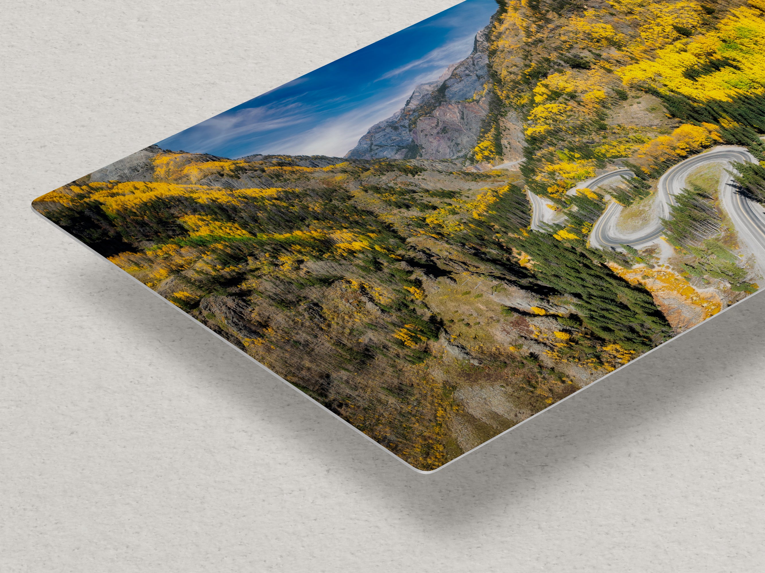 Colorado San Juan Mountain Picture, Million Dollar Highway Fall Colors Aspen Trees Forest Picture, Nature Photo for Relaxation Artwork, Meditation and House Decor