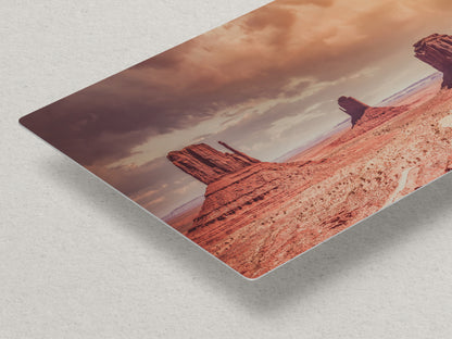 Monument Valley Panorama Arizona Desert Picture Nature Photo, Bohemian Style Relaxation Artwork for Meditation, Apartment, Office & House Decor