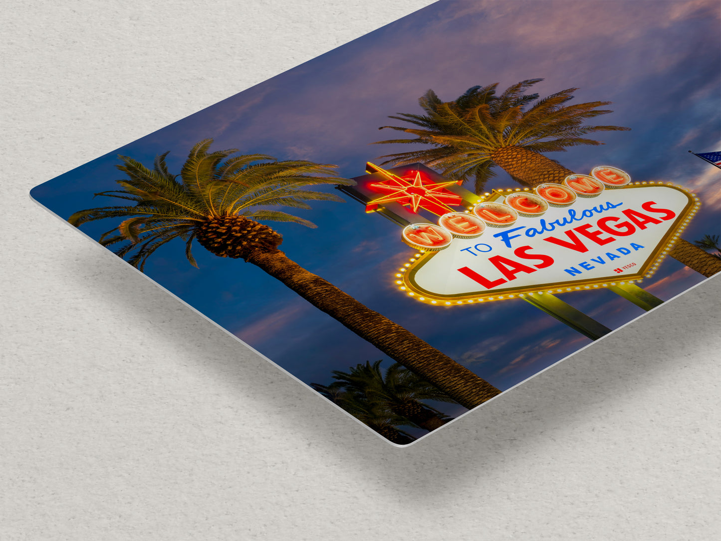 Welcome to Fabulous Las Vegas Nevada Sign Casino Decor, Souvenir Wall Art, Gambling Theme Giant Canvas Print, Neon Sign