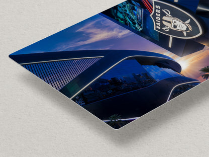 Las Vegas Raiders Football Decor, Allegiant Stadium Photograph Poster, NFL Man Cave, Dorm Room & Office Wall Art