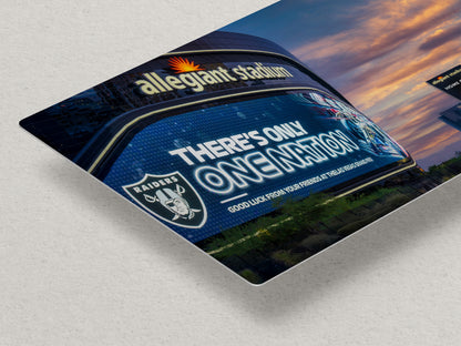 Las Vegas Raiders Football Gift Decor, Allegiant Stadium Photograph Poster, NFL Man Cave, Dorm Room & Office Wall Art