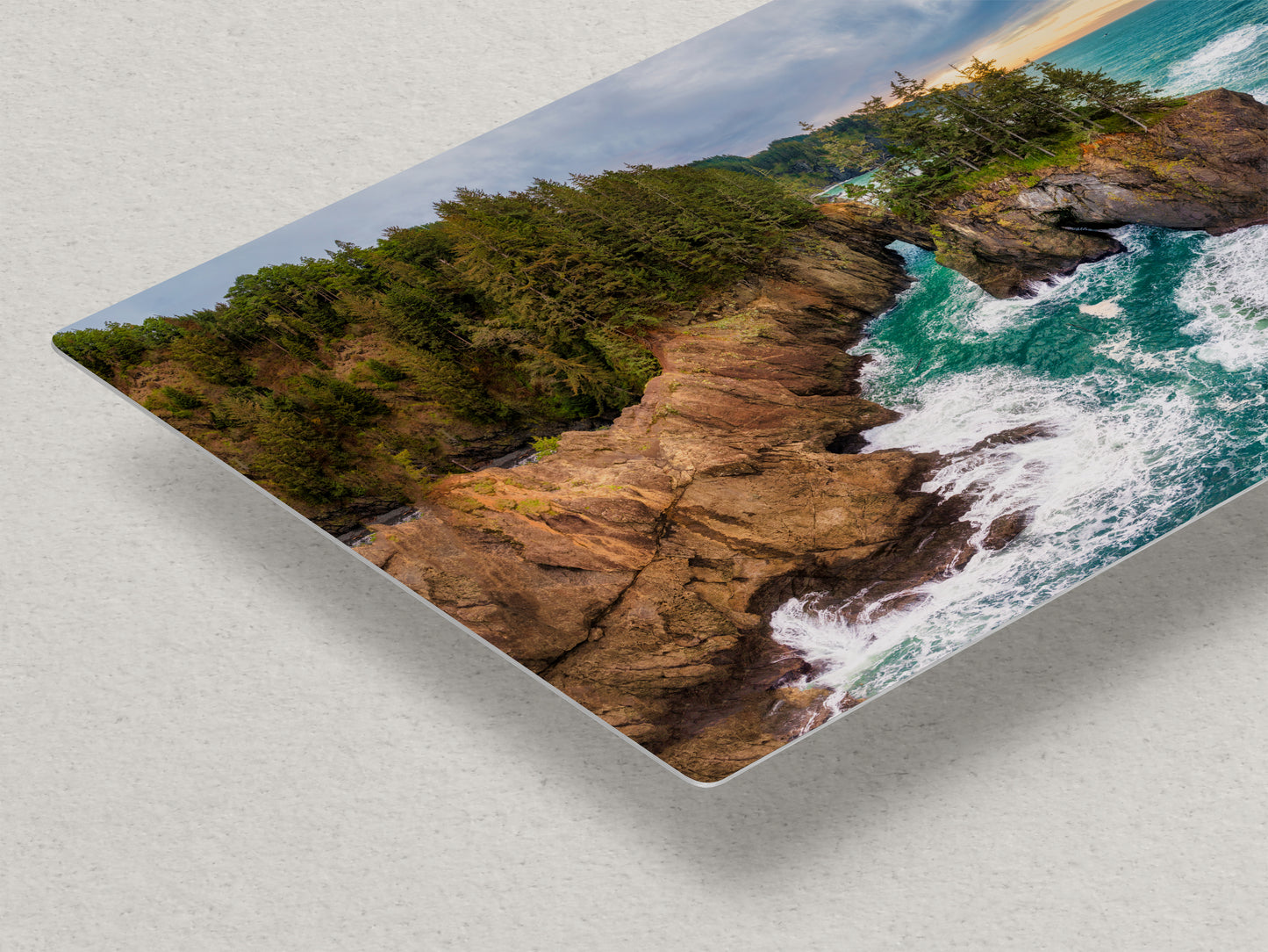 Oregon Coast Ocean Picture - Breathtaking Pacific Northwest Nature Photo for Relaxation, Meditation and Stylish Decor