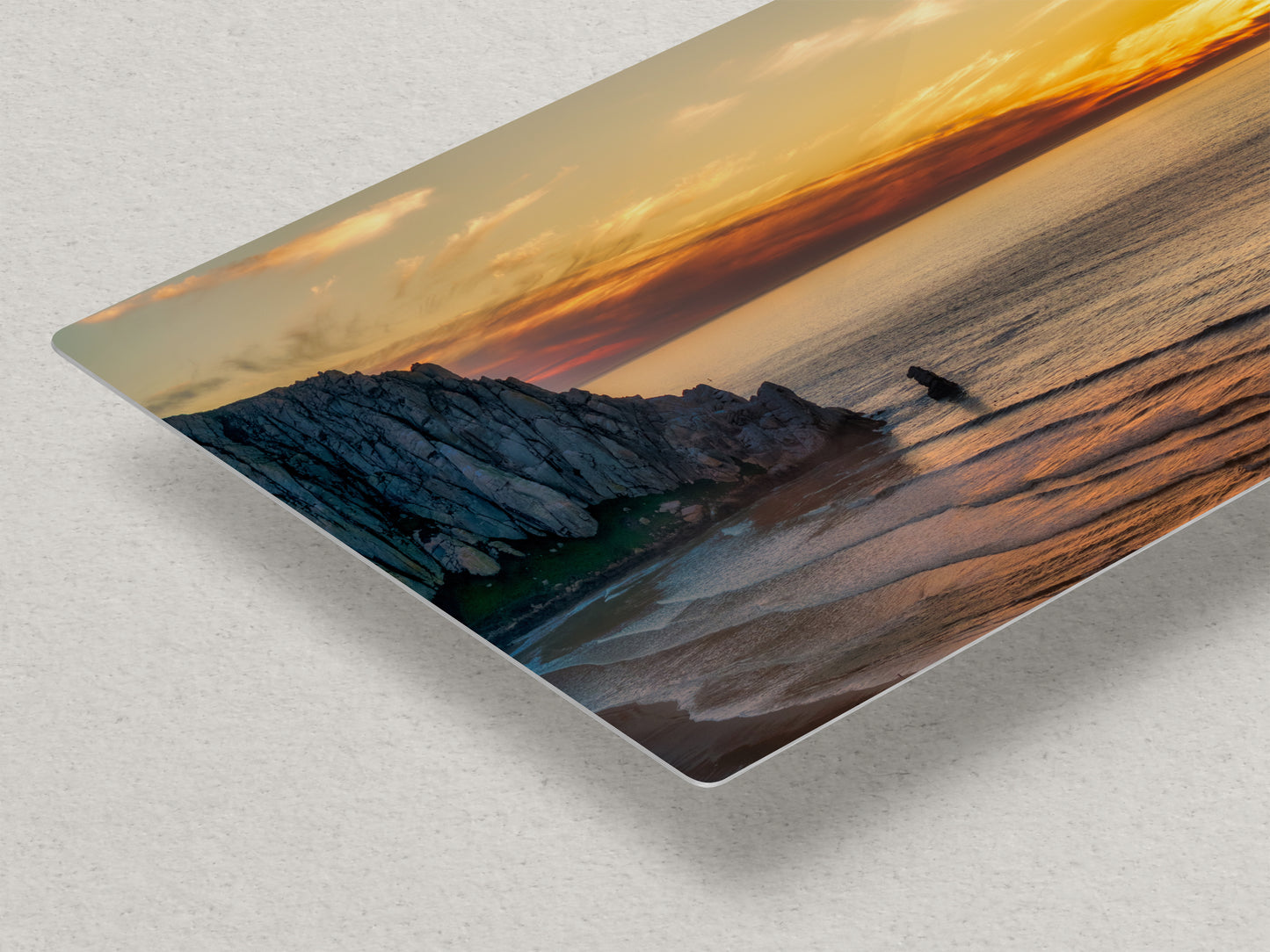 Morro Bay California Coastline Ocean Picture Nature Photo, Morro Rock Aerial Sunset Coastal Relaxation Artwork, Dorm Room, Office & House Decor