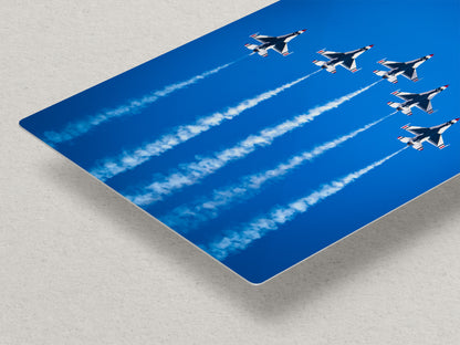 US Airforce Thunderbirds F-16 Fighting Falcon Aviation Artwork, Military Jet Fighter Wall Decor, Aviation Photo, Man Cave or Garage Art