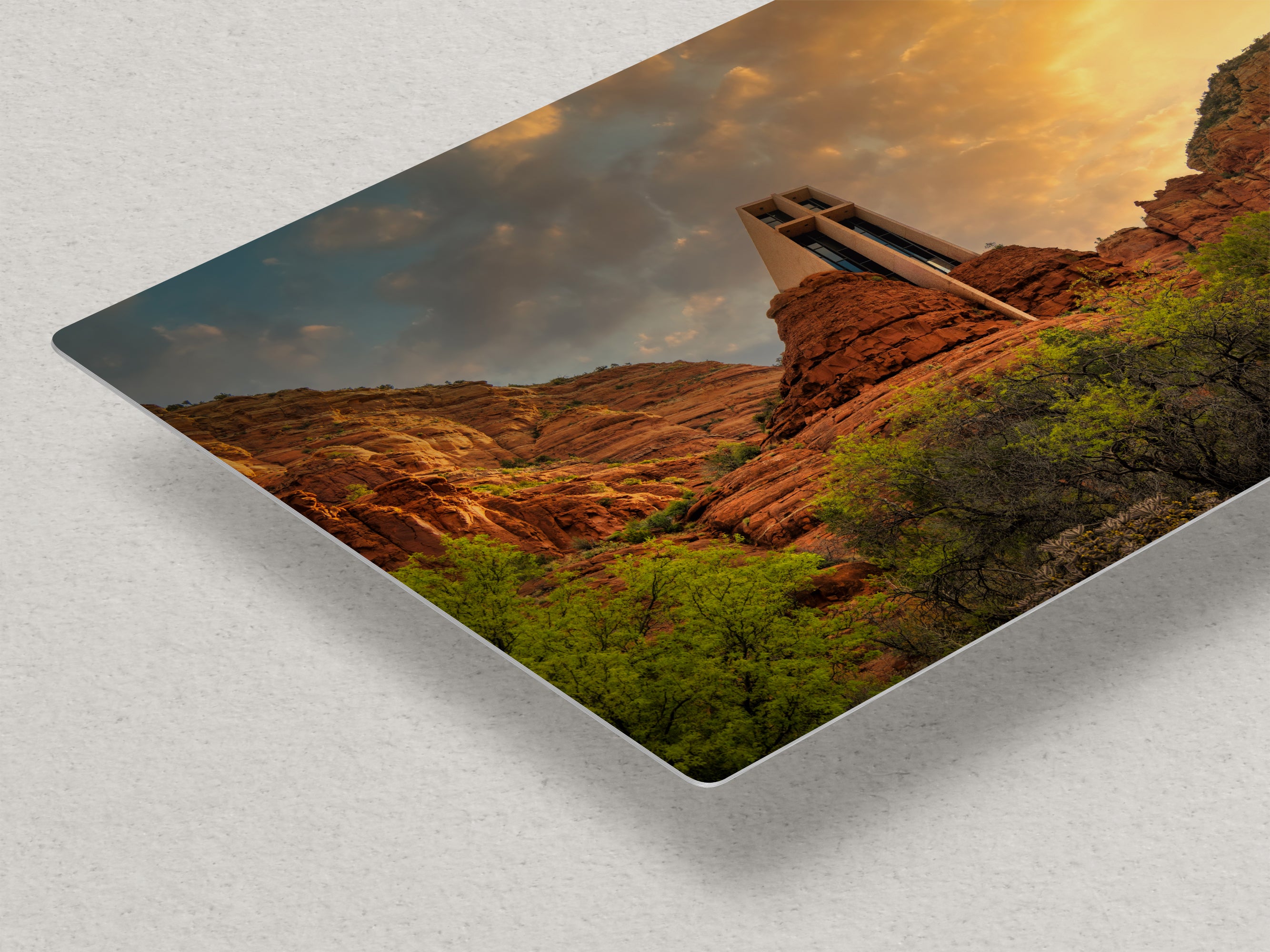Chapel of the Holy Cross Sedona Arizona Desert Picture, Southwestern Wall Art, Church Landscape Print, Office Decor, Cubicle & Home Wall Art