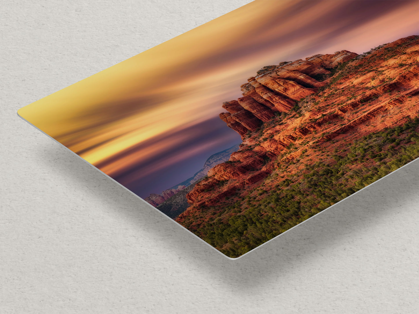 Cathedral Rock Sunset, Sedona Arizona Desert Picture Nature Photo Relaxation Artwork for Meditation, Office, and House Decor