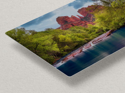 Cathedral Rock with Oak Creek, Sedona Arizona Desert Picture Nature Photo Relaxation Artwork for Meditation, Office, and House Decor