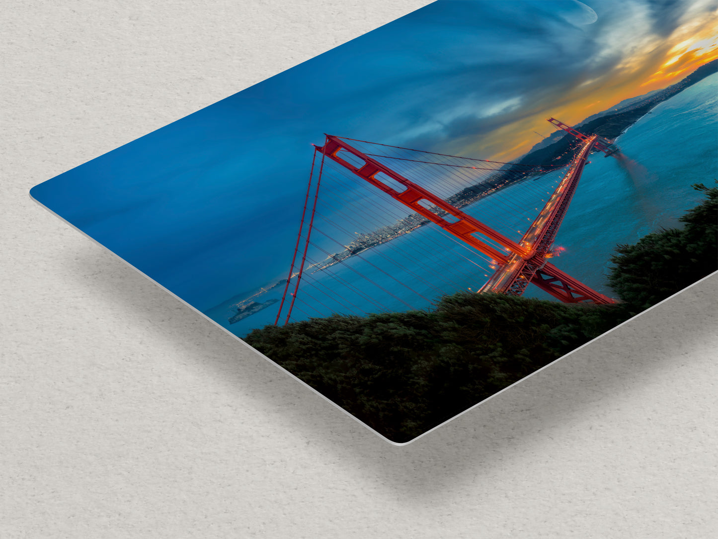 San Francisco Golden Gate Bridge Picture California Coastline | Panoramic Photo or Home Decor, Office, Dorm Room, Gift for Him, Housewarming