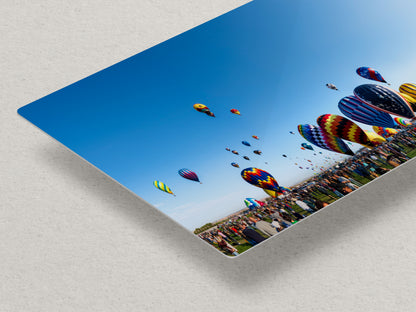 Hot Air Balloon Festival Mass Ascension Panorama Photo | Albuquerque New Mexico Balloon Fiesta Wall Art | Office, Cubicle & House Decor