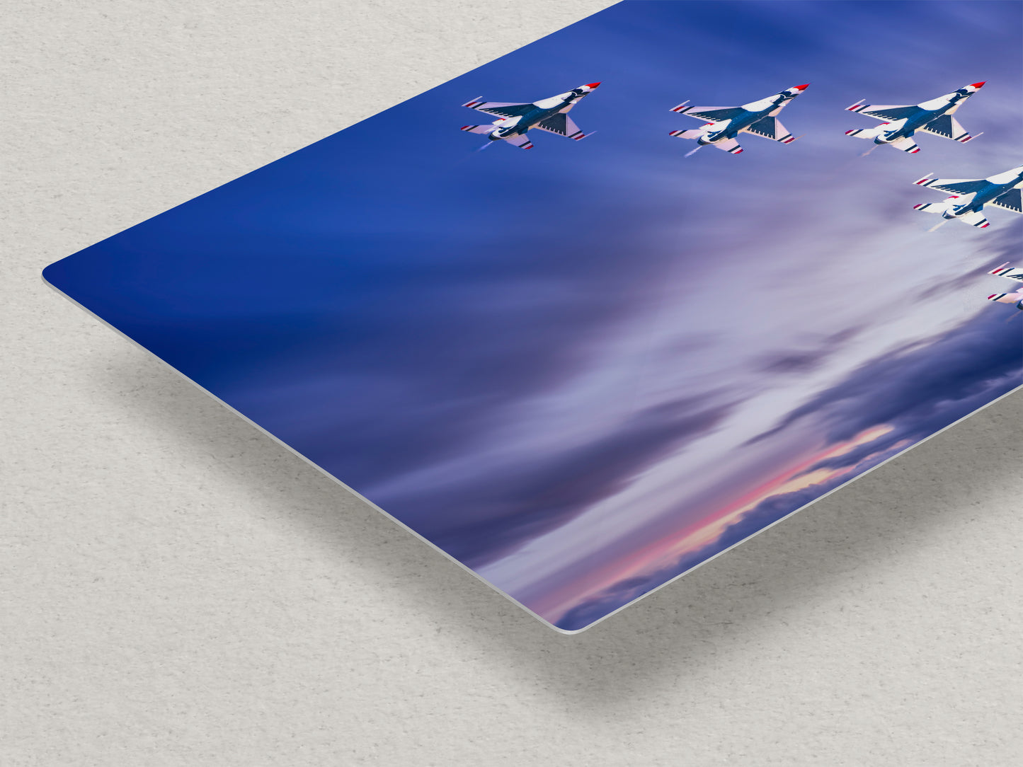 US Airforce Thunderbirds F-16 Fighting Falcon Aviation Artwork | Military Aircraft Wall Decor for Aviation Enthusiasts and Man Cave Decor