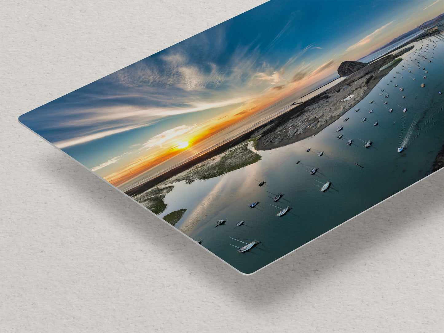 Coastal Wall Art Aerial Morro Bay Ocean Picture California Seascape Nature Photo