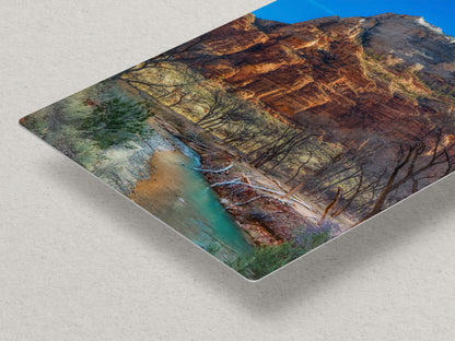 Zion National Park Southern Utah Desert Picture, Southwestern Wall Art, Relaxation Artwork Nature Photo for House Decor