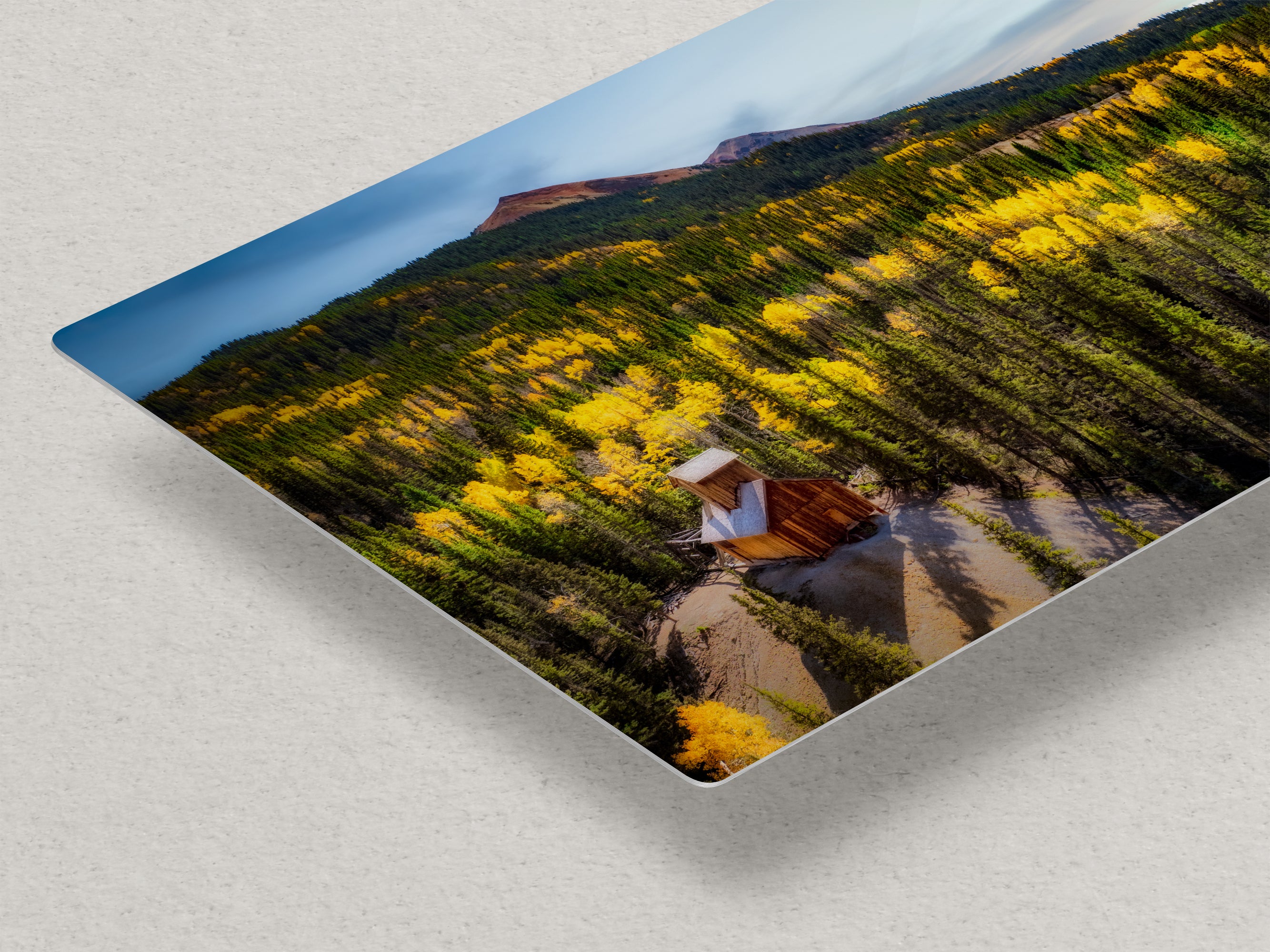 Colorado Boy Mine, San Juan Mountain Picture, Fall Colors Aspen Trees Forest Picture Nature Photo for Relaxation Artwork, Meditation and House Decor